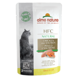 HFC CAT NATURAL POLLO E SALMONE BUSTINA 55 GR