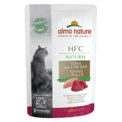 HFC CAT NATURAL TONNO E POLLO BUSTINA 55 GR